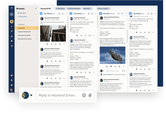 hootsuite monitor social media engagement